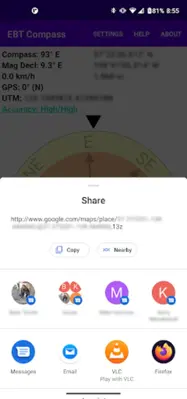 EBT Compass / GPS android App screenshot 6